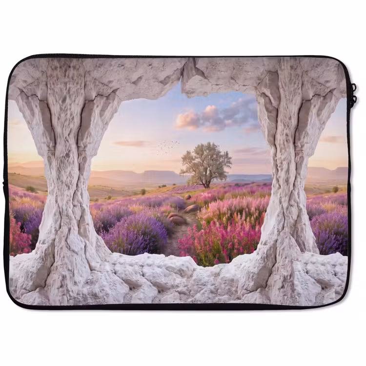 Laptophoes - Bloemen - Pad - Natuur — 1