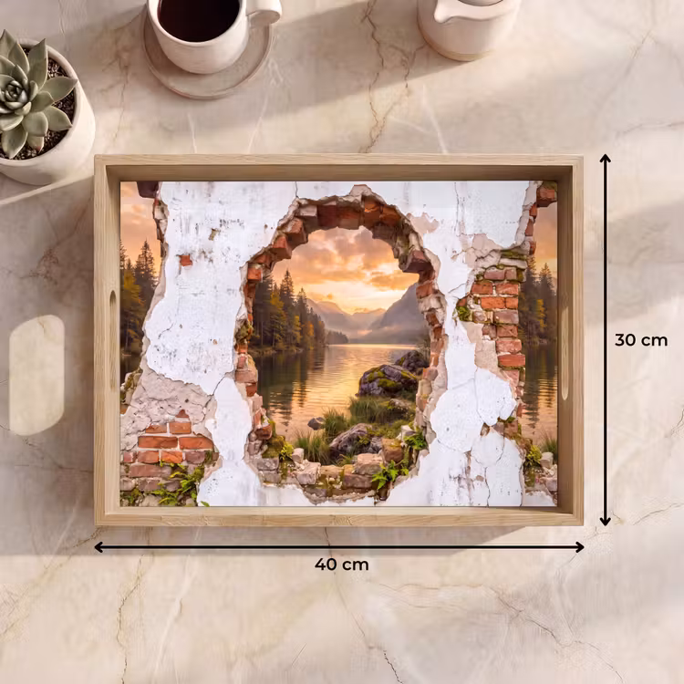 Dienblad - Muur - Landschap - Natuur — 9