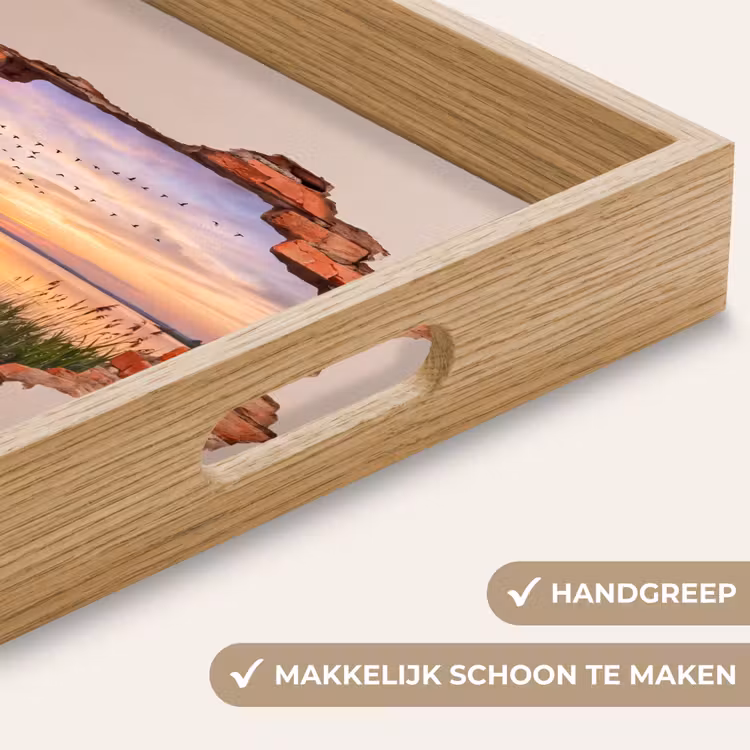 Dienblad - Muur - Landschap - Illusie — 5