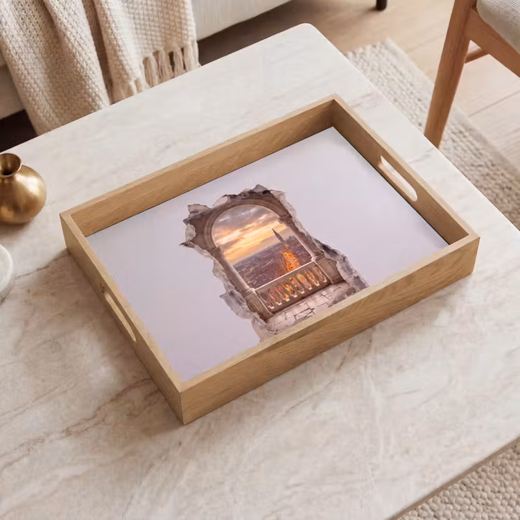 Dienblad - Stad - Zonsondergang - Architectuur — 2