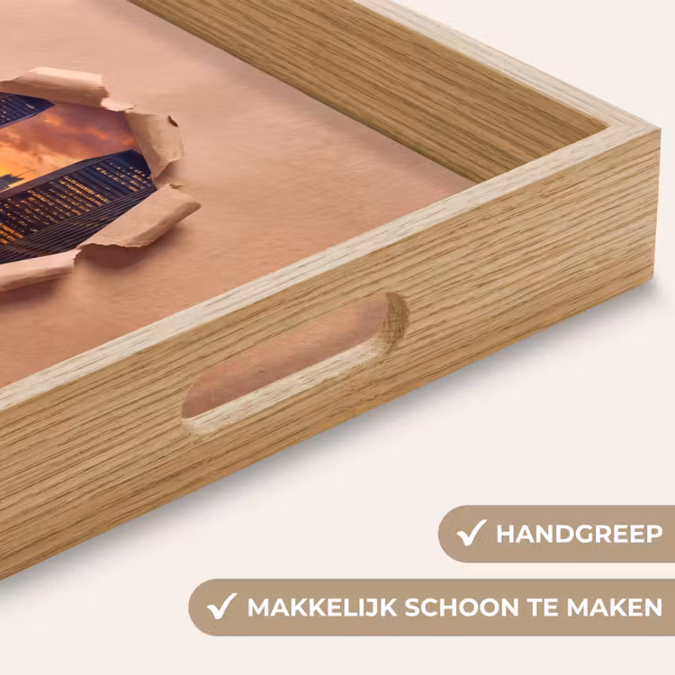 Dienblad - Stad - Zonsondergang - Papier — 5