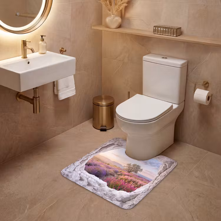 Wc Mat - Bloemen - Pad - Natuur — 3