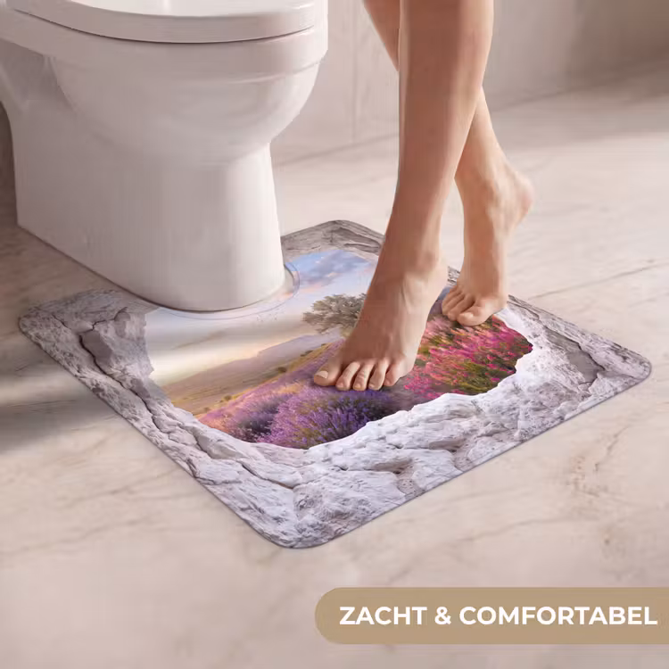 Wc Mat - Bloemen - Pad - Natuur — 5