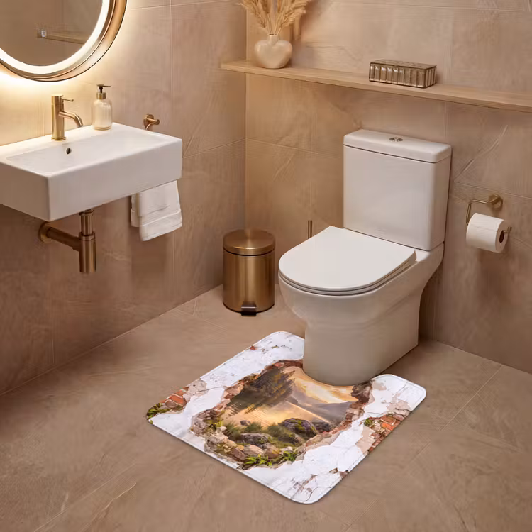 Wc Mat - Muur - Landschap - Natuur — 3