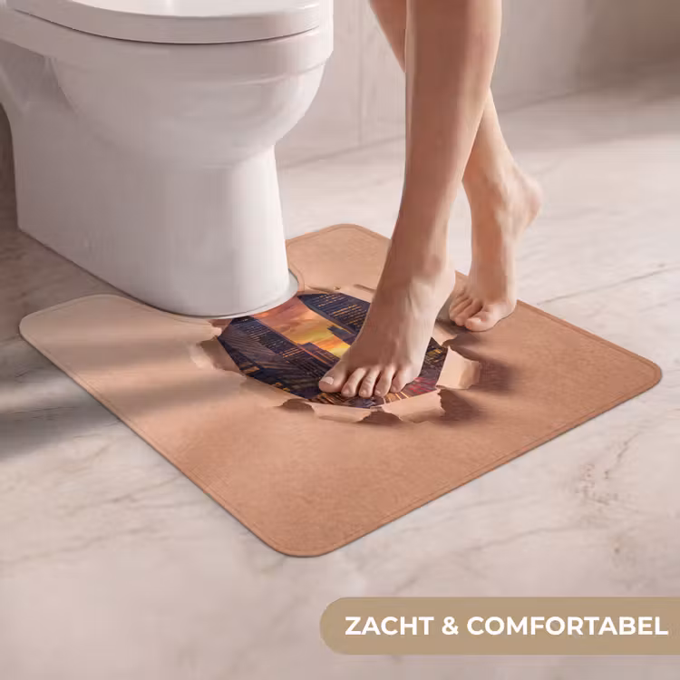 Wc Mat - Stad - Zonsondergang - Papier — 5