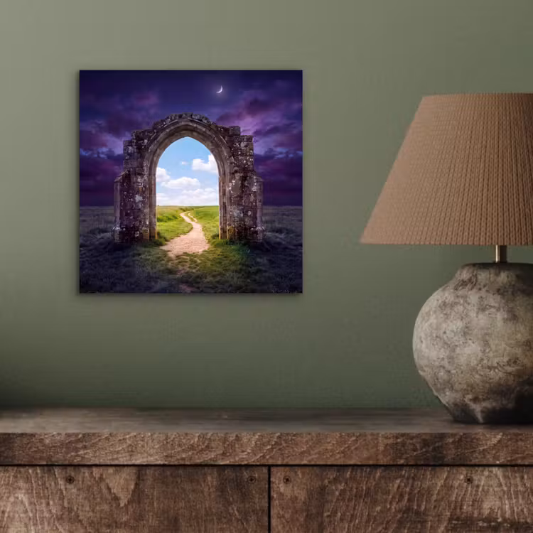 Aluminium schilderij - Boog - Landschap - Contrast — 3