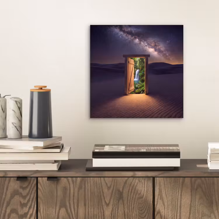 Aluminium schilderij - Deur - Woestijn - Natuur — 2