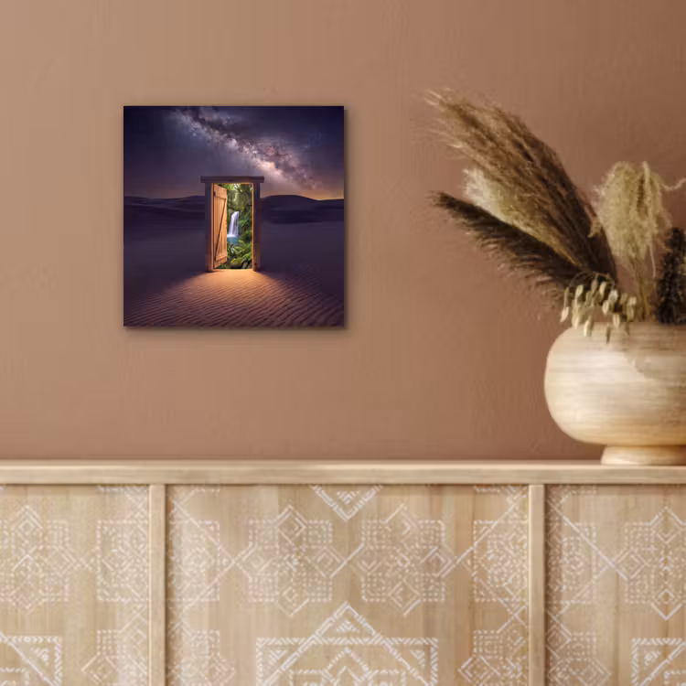 Aluminium schilderij - Deur - Woestijn - Natuur — 5