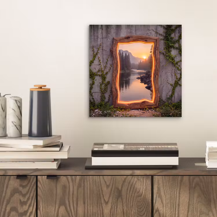 Aluminium schilderij - Landschap - Kader - Licht — 2