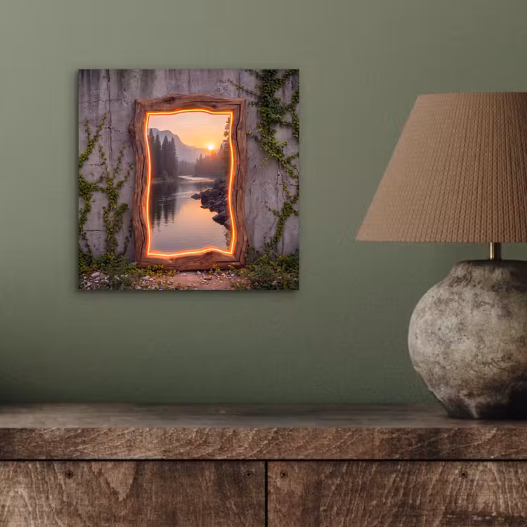 Aluminium schilderij - Landschap - Kader - Licht — 3