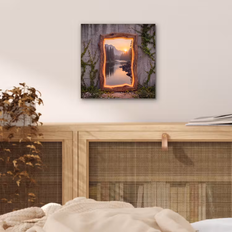 Aluminium schilderij - Landschap - Kader - Licht — 4