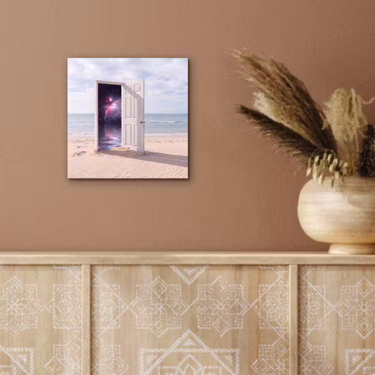 Aluminium schilderij - Deur - Strand - Kosmos — 5