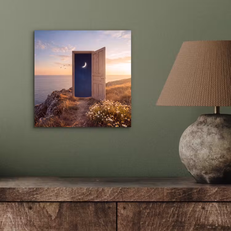 Aluminium schilderij - Deur - Sterren - Natuur — 3