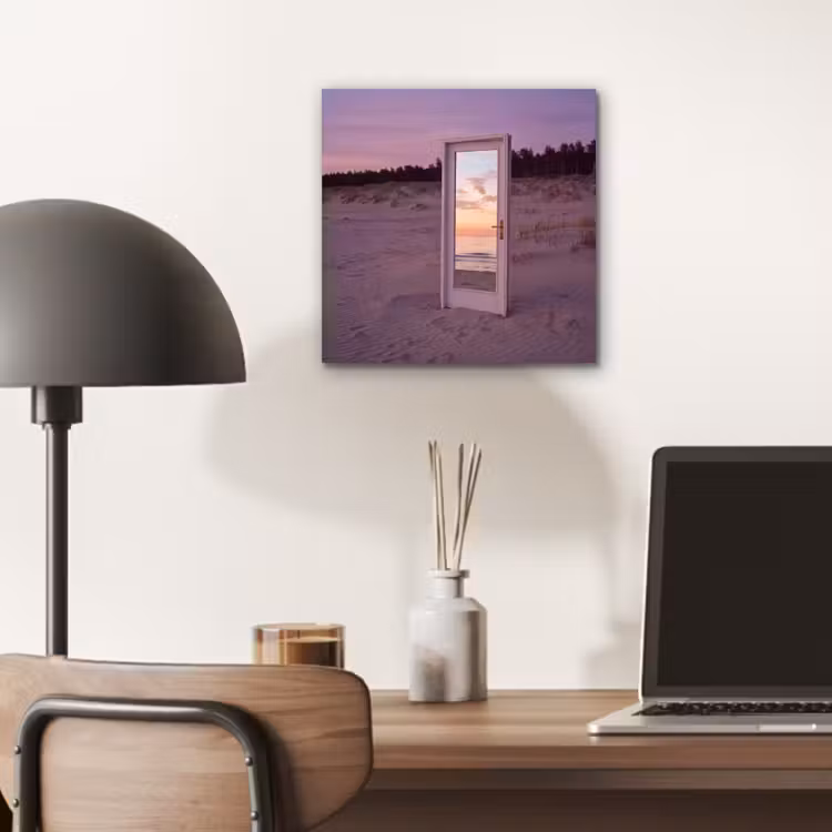 Aluminium schilderij - Spiegel - Zee - Zonsondergang — 6