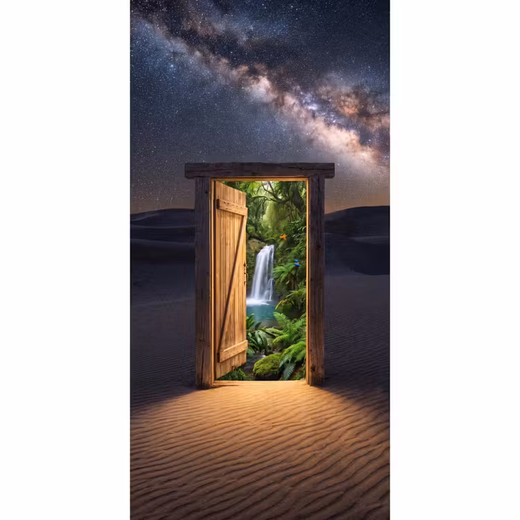 Behang - Deur - Woestijn - Natuur — 2