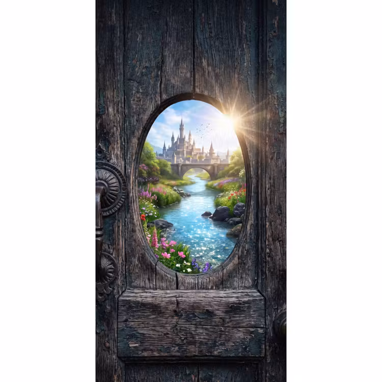 Behang - Kasteel - Rivier - Natuur β 2