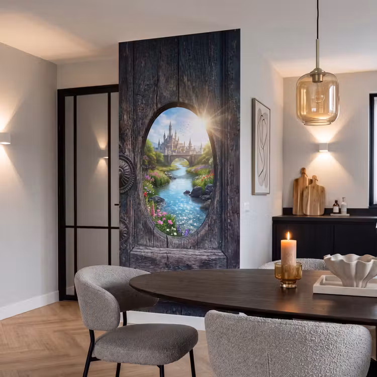 Behang - Kasteel - Rivier - Natuur β 5