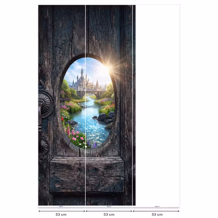 Behang - Kasteel - Rivier - Natuur β 6
