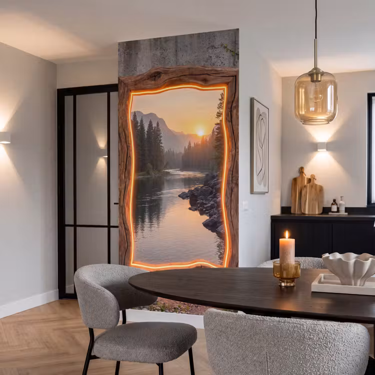 Behang - Landschap - Kader - Licht — 5