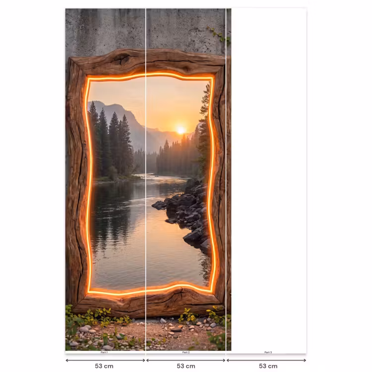Behang - Landschap - Kader - Licht — 6