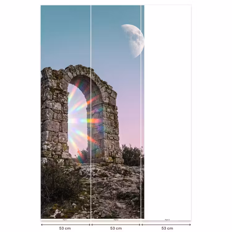 Behang - Boog - Regenboog - Maan β 6