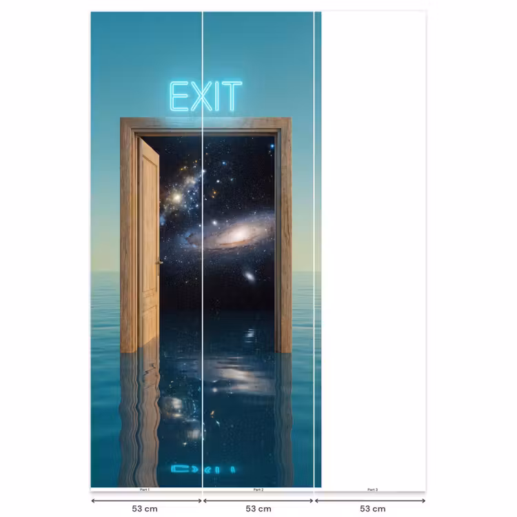 Behang - Deur - Ruimte - Abstract — 6