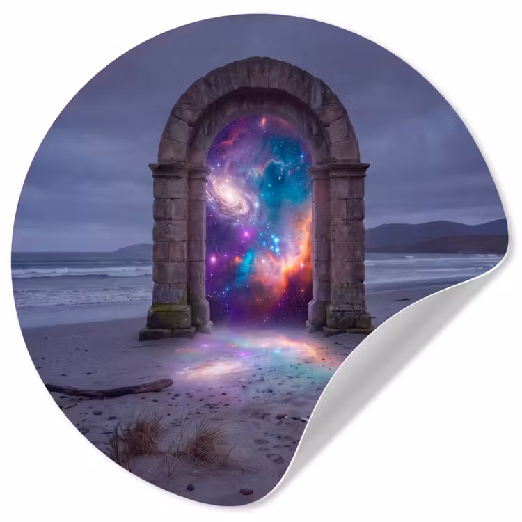 Behangcirkel - Poort - Strand - Ruimte — 1