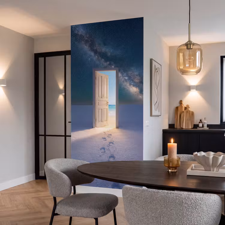 Behang - Deur - Sneeuw - Strand — 5