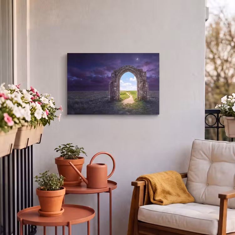 Buiten canvas - Boog - Landschap - Contrast — 3