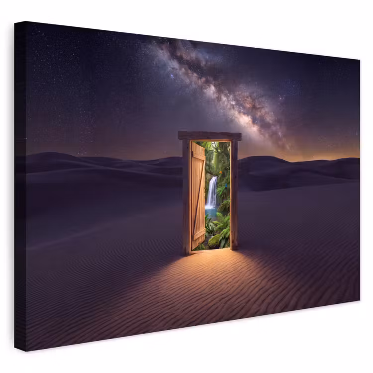Buiten canvas - Deur - Woestijn - Natuur — 1