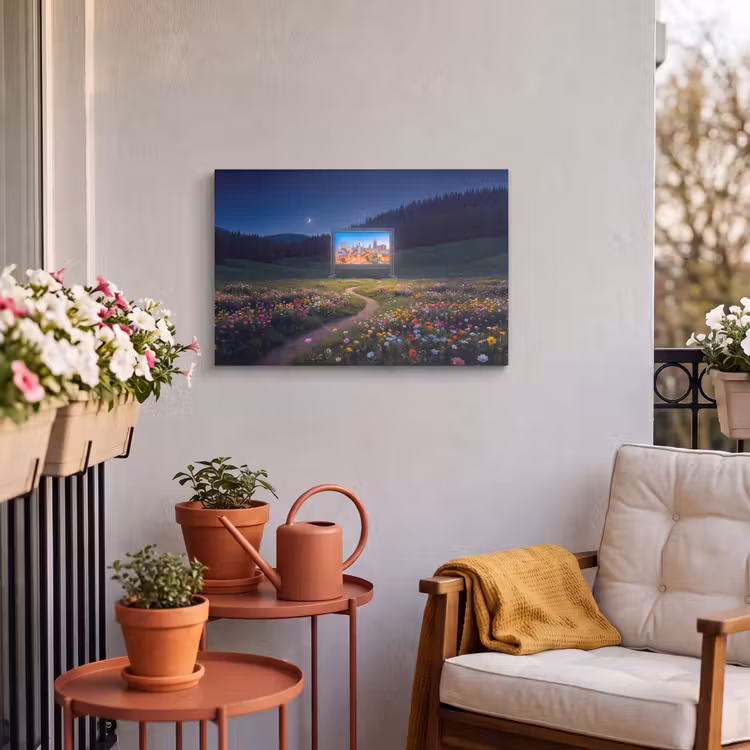 Buiten canvas - Scherm - Stad - Natuur — 3