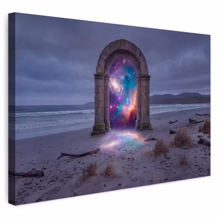 Buiten canvas - Poort - Strand - Ruimte — 1