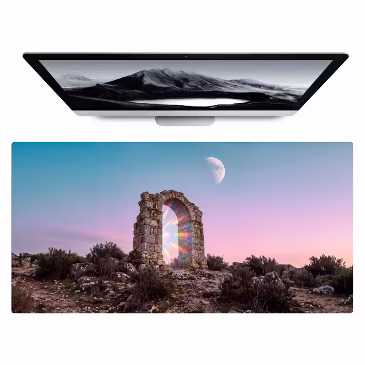 Bureau onderlegger - Boog - Regenboog - Maan — 1