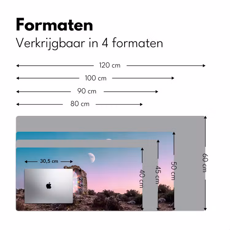 Bureau onderlegger - Boog - Regenboog - Maan — 8