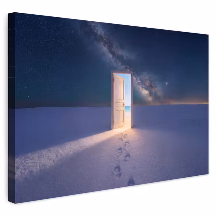 Buiten canvas - Deur - Sneeuw - Strand — 1