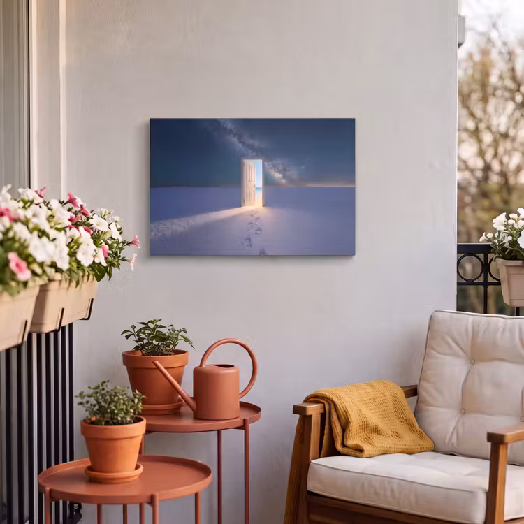 Buiten canvas - Deur - Sneeuw - Strand — 3