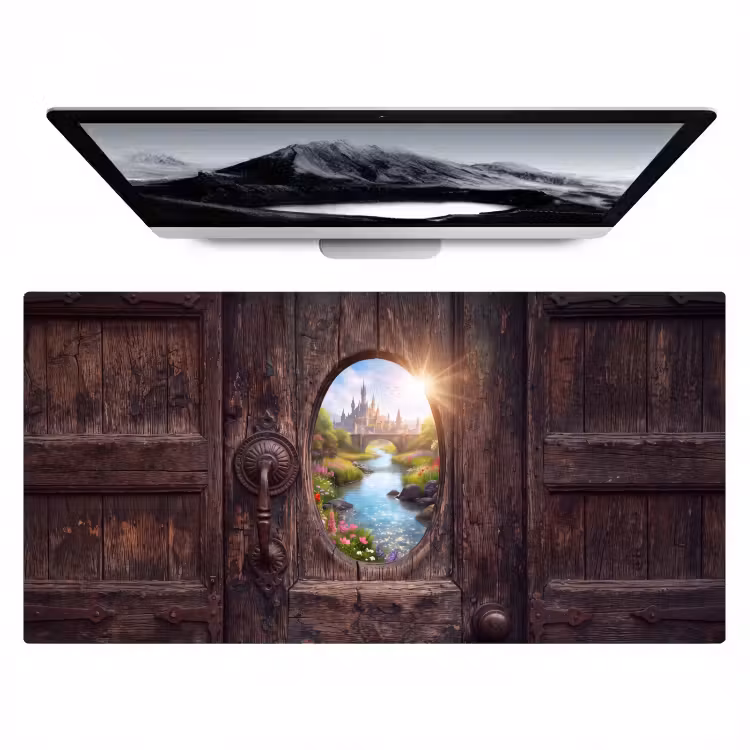 Bureau onderlegger - Kasteel - Rivier - Natuur — 1