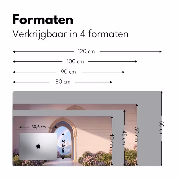 Bureau onderlegger - Boog - Bergen - Regenboog — 8