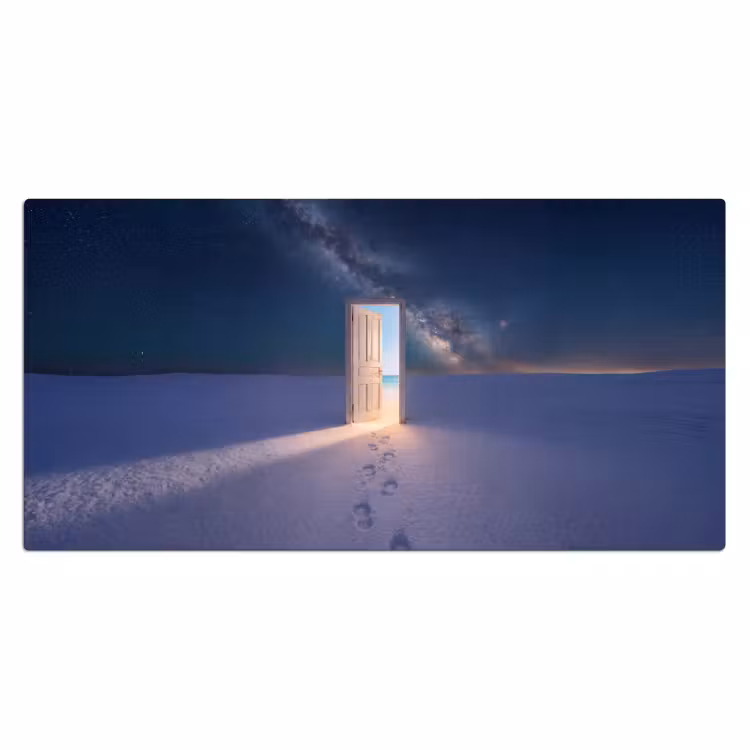 Bureau onderlegger - Deur - Sneeuw - Strand — 2