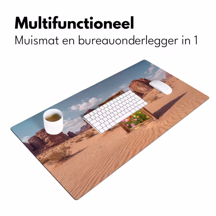 Bureau onderlegger - Kader - Woestijn - Bloemen — 7