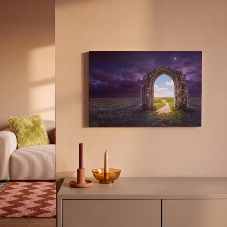 Canvas schilderij - Boog - Landschap - Contrast — 2