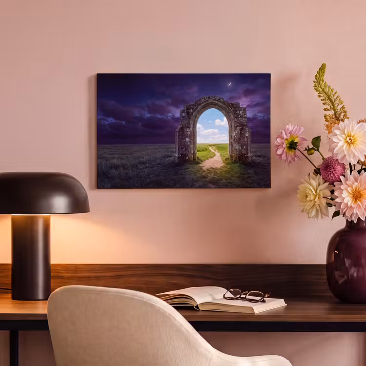 Canvas schilderij - Boog - Landschap - Contrast — 6