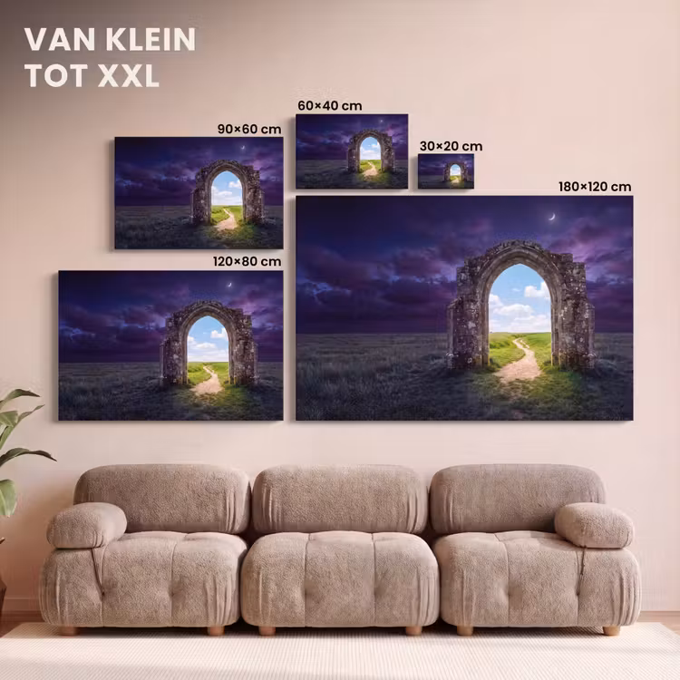 Canvas schilderij - Boog - Landschap - Contrast — 8