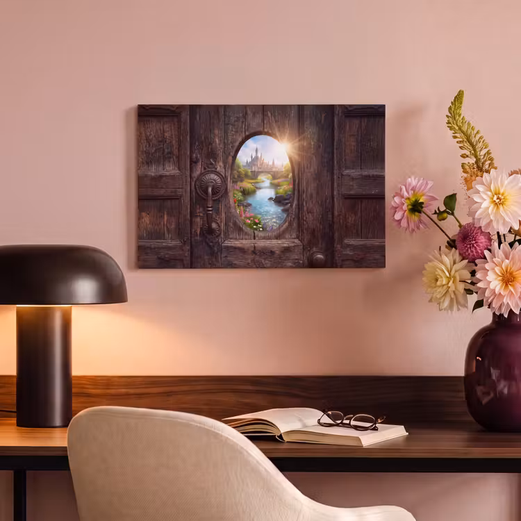Canvas schilderij - Kasteel - Rivier - Natuur — 6