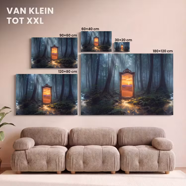 Canvas schilderij - Spiegel - Bos - Natuur — 8