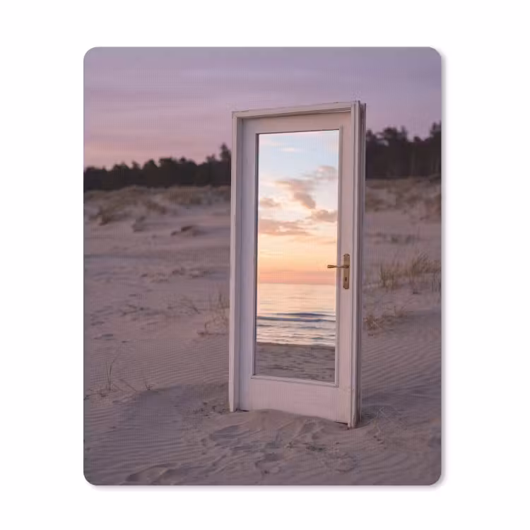 Muismat - Spiegel - Zee - Zonsondergang — 1