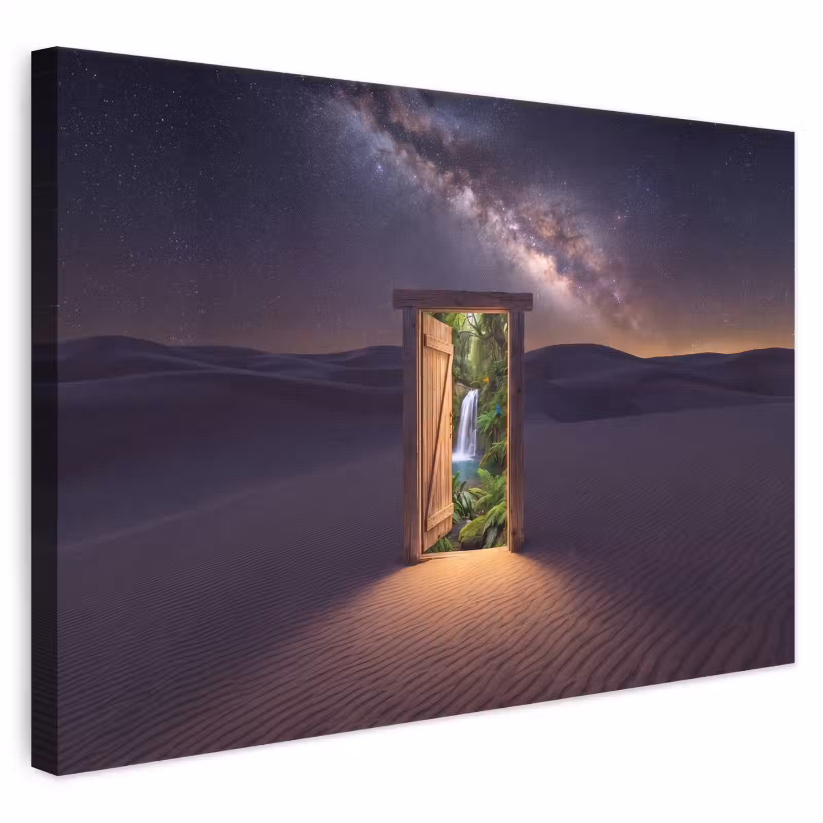 Canvas schilderij - Deur - Woestijn - Natuur — 1