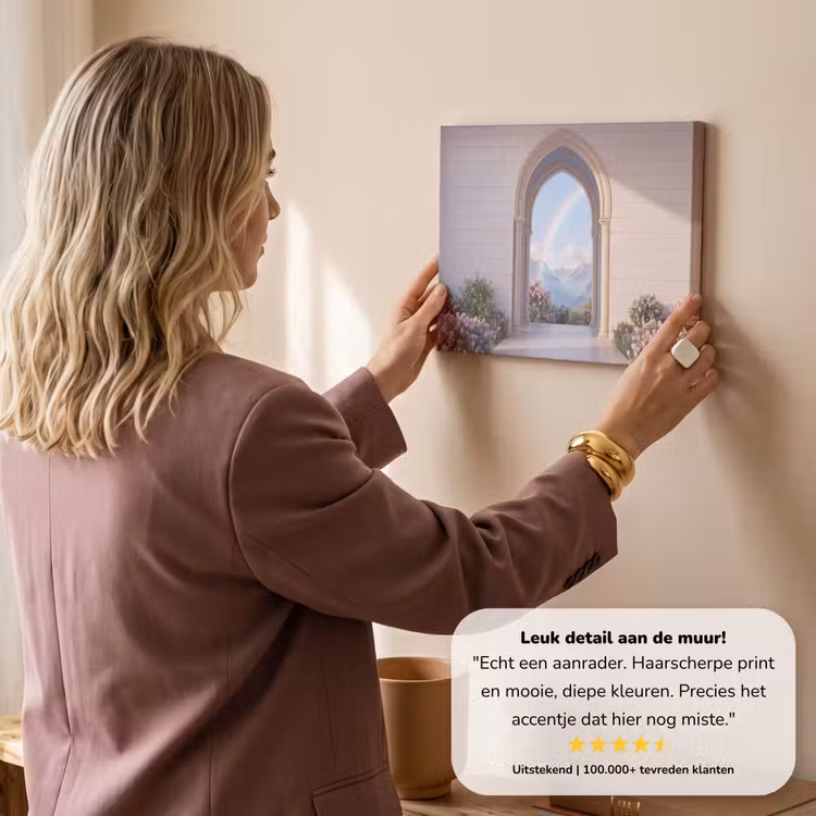 Canvas schilderij - Boog - Bergen - Regenboog — 3