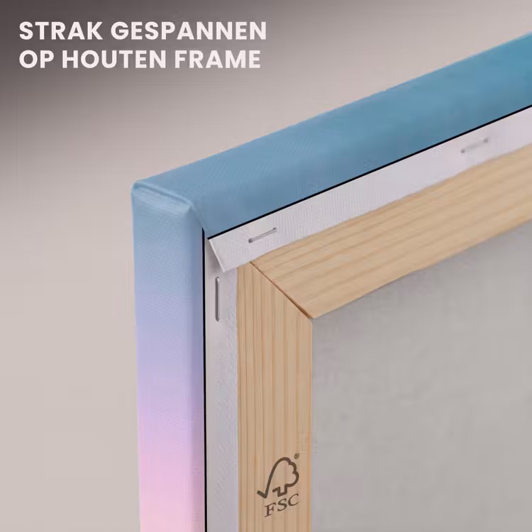 Canvas schilderij - Boog - Regenboog - Maan — 7