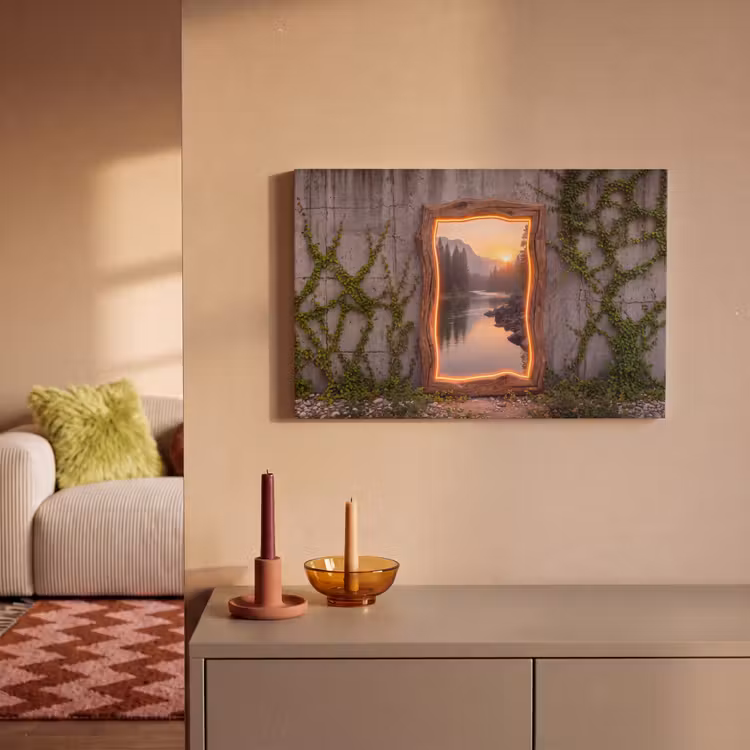Canvas schilderij - Landschap - Kader - Licht — 2